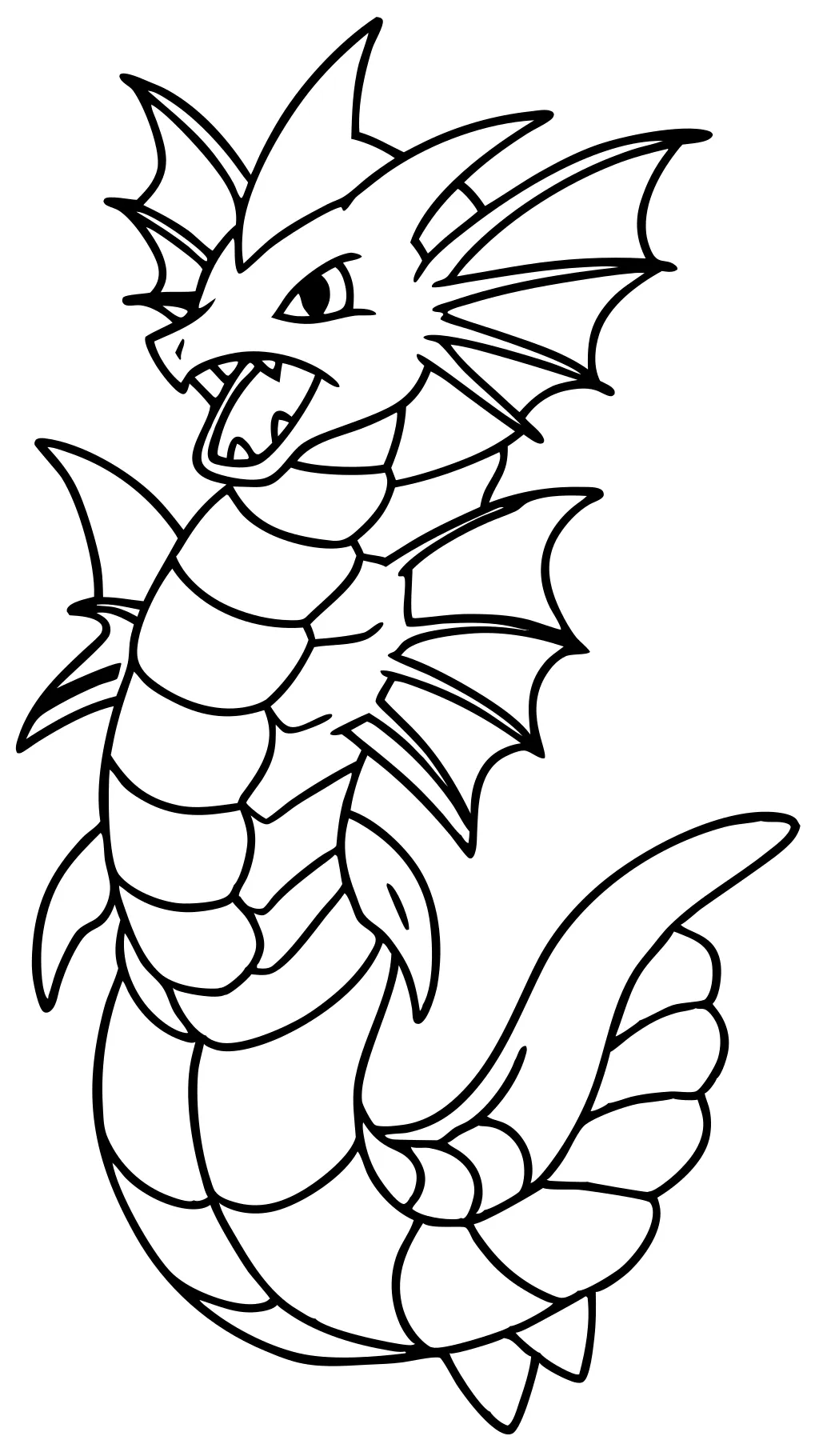 gyarados pokemon coloring page